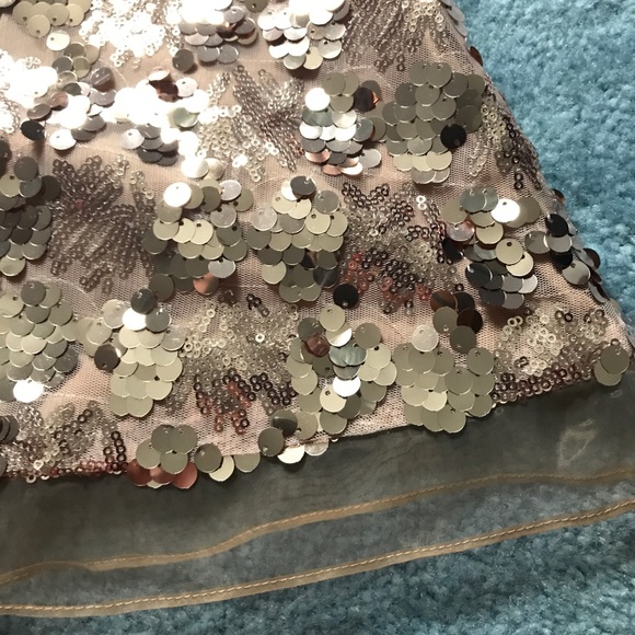 Rose gold sequin skirt - Picture 6 of 7